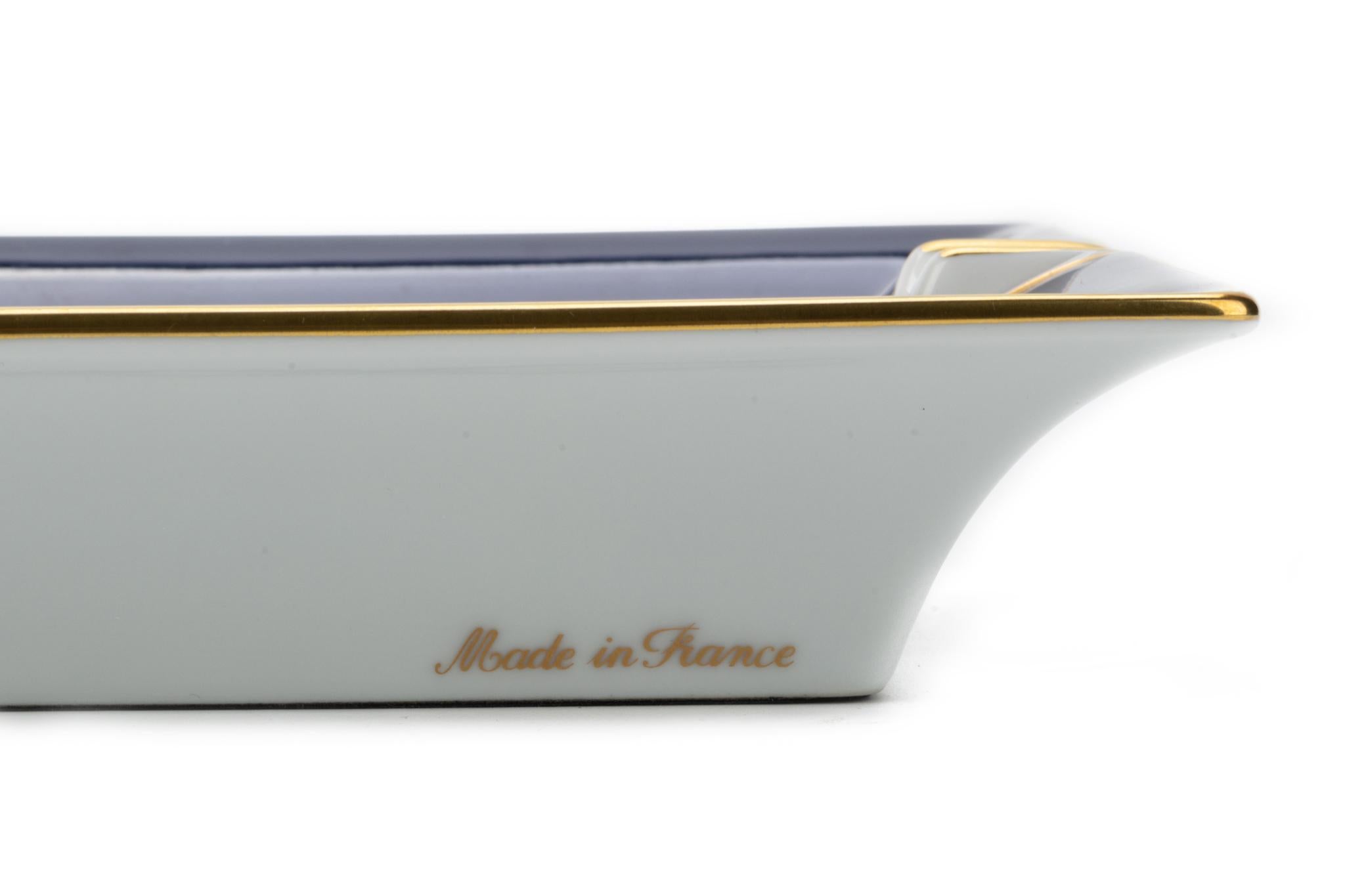 Women's or Men's Hermes Blue Guepards Collectible Ashtray For Sale