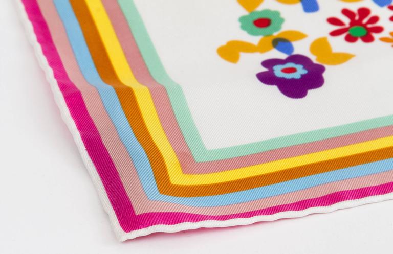 louis vuitton flower scarf