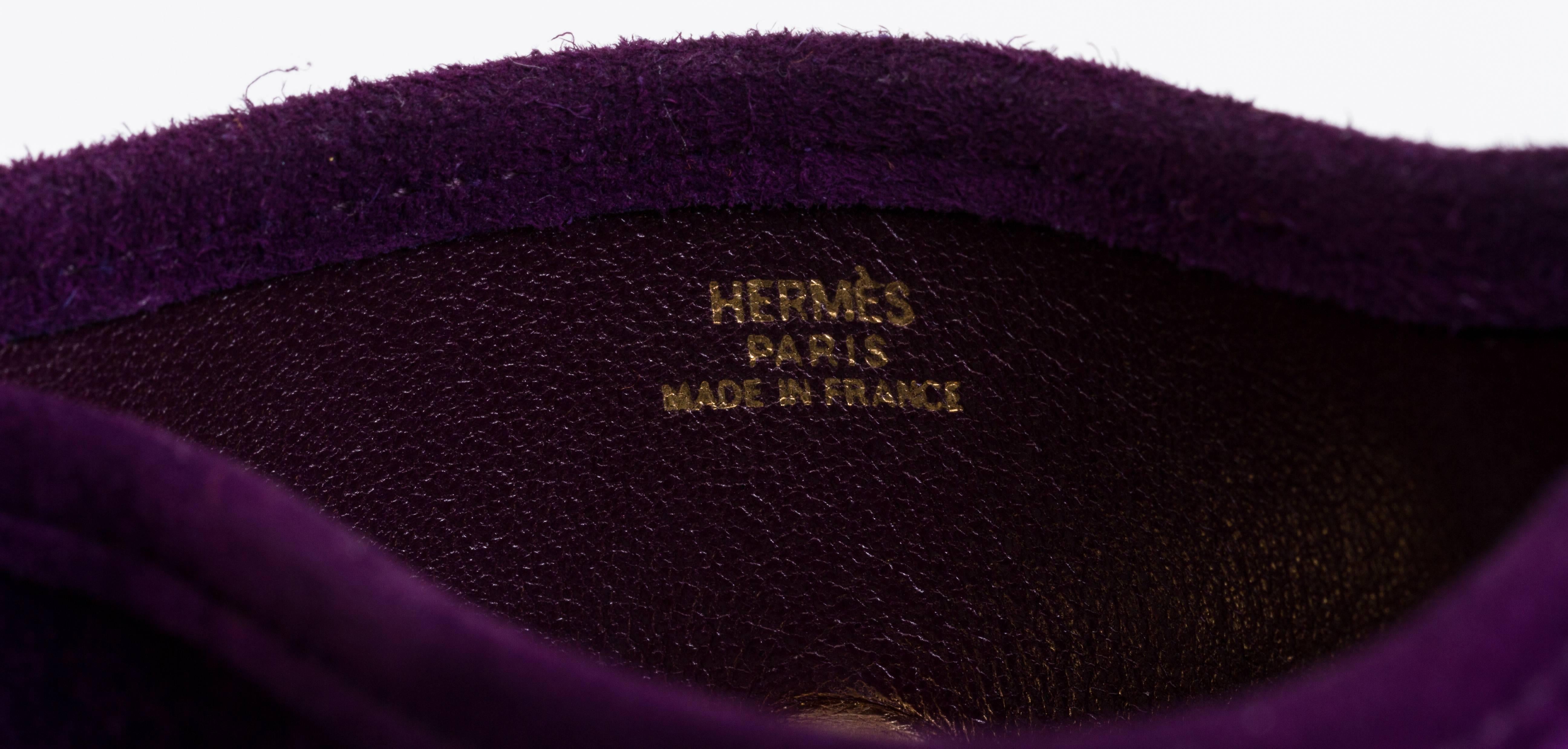 Women's Hermes Purple Doblis Rare Vespa TPM Bag