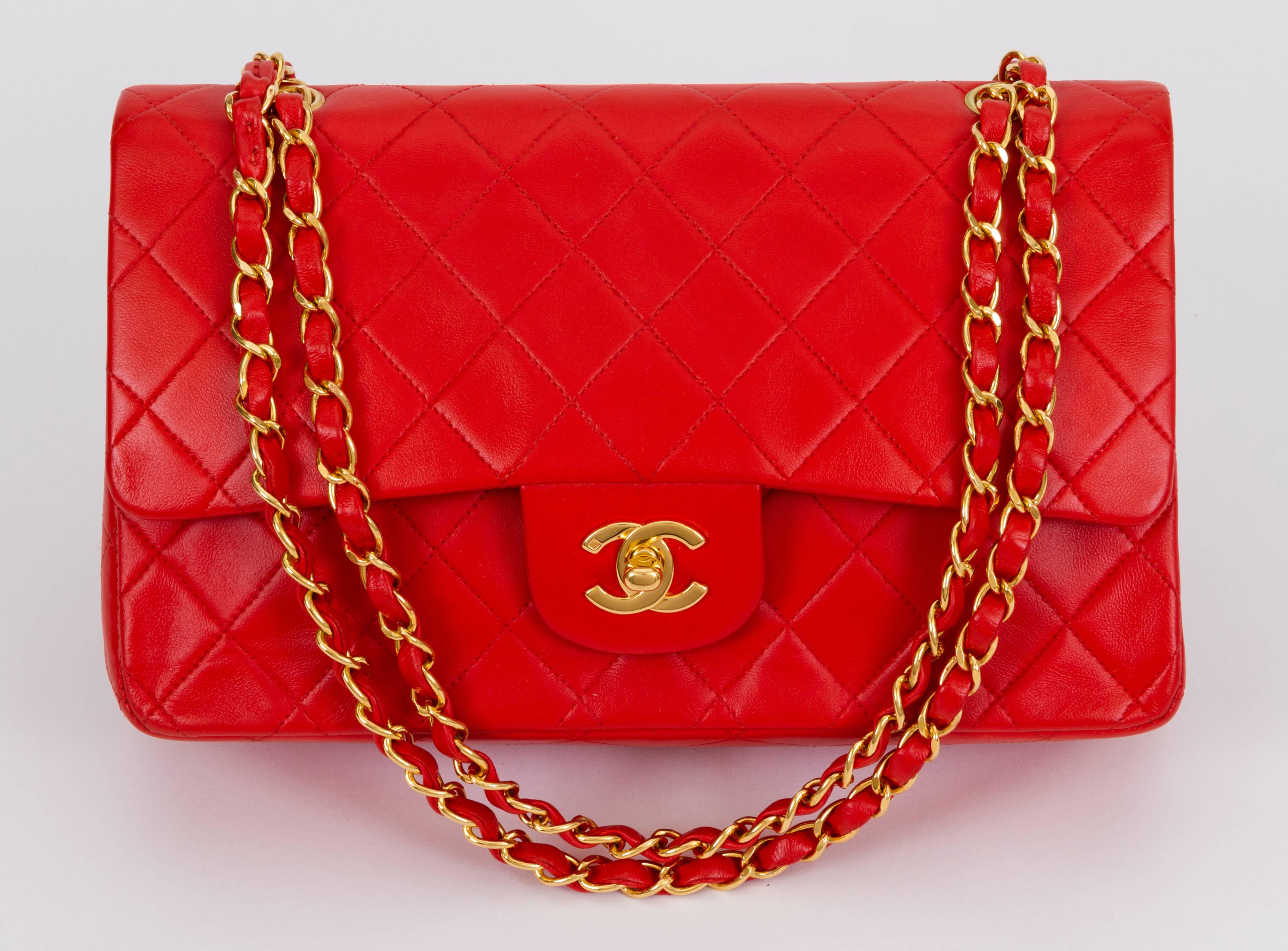 Black Chanel Coral Quilted Double Flap 10