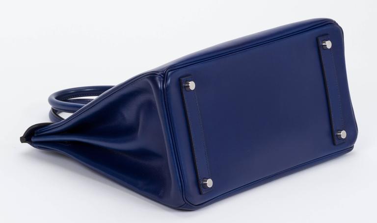 Hermès Blue Sapphire Box Birkin Bag at 1stDibs | birkin box, birkin bag ...
