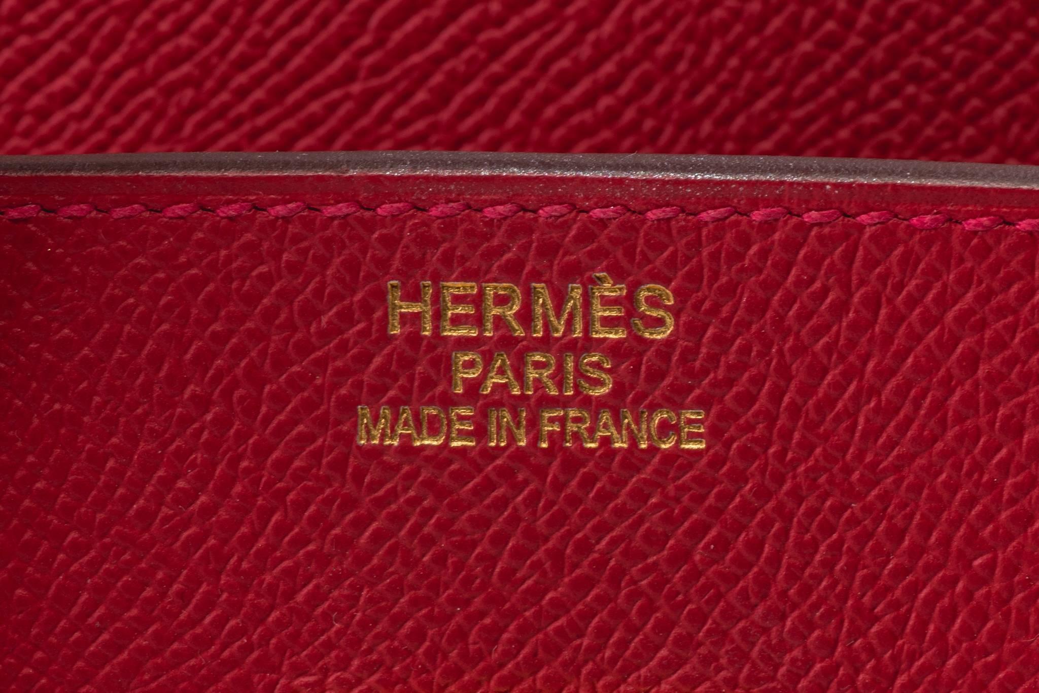 Red Hermes Birkin 35 Epsom Rouge Casaque Bag