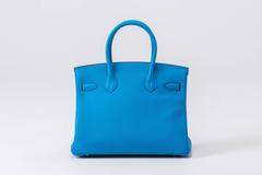 Neu in Box RARE Hermes Birkin 30 Verso Sansibar/Malachit Tasche