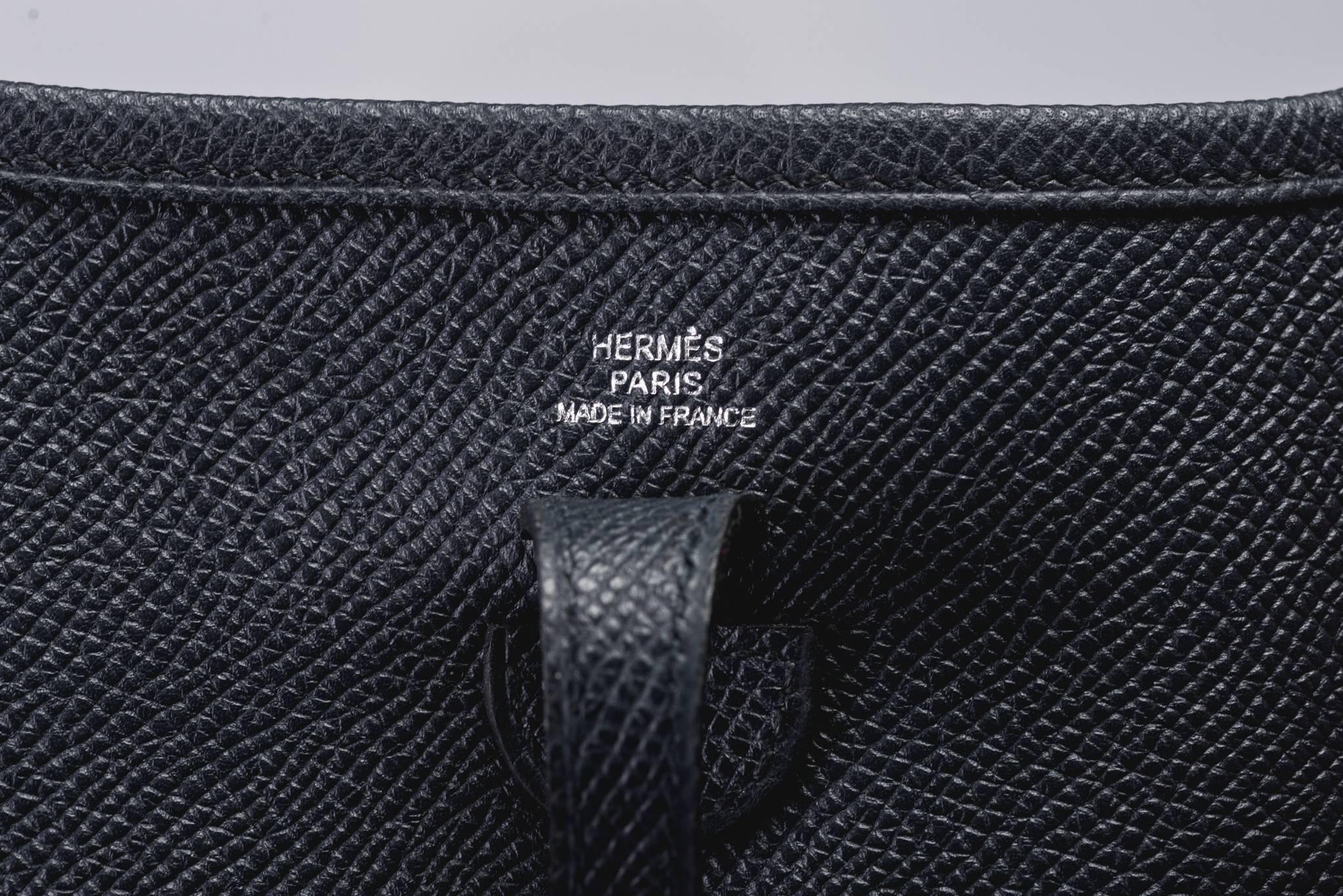 New in Box Hermes Mini Evelyne Etain Epsom Bag 2