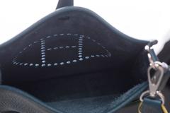 Neu in Box Hermes Evelyne Mini Blau Colvert/Lime