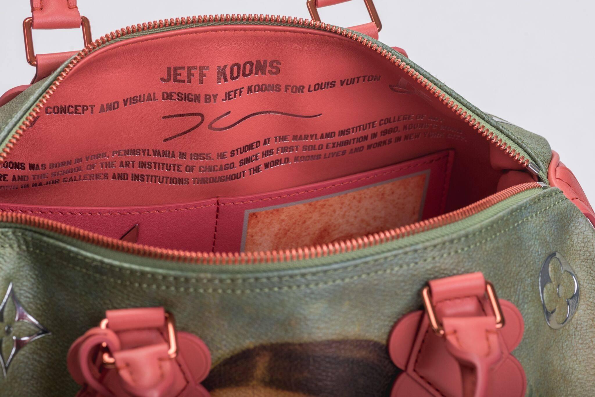 Neu in Box Vuitton Masters Mona Lisa Jeff Koons Speedy 30 Tasche 1