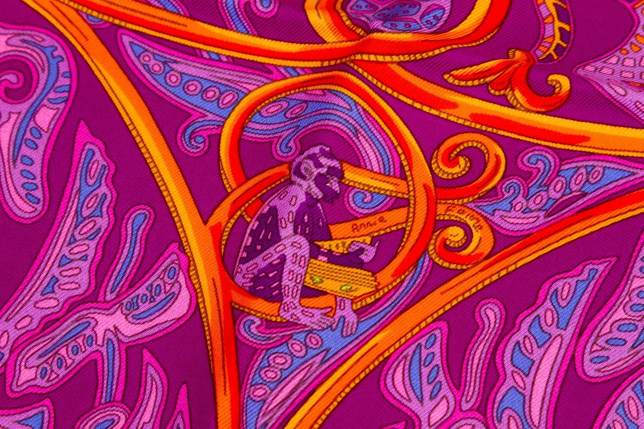 Hermès "la Charmante Aux Animaux" Scarf View 5