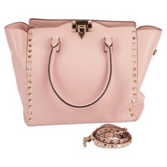 Valentino Rockstud Pink Leather Tote