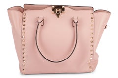 Valentino Rockstud Pink Leather Tote