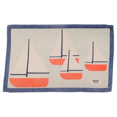 Telo da mare vintage Hermes Sailboats