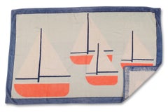 Hermes Sailboats Vintage Beach Towel