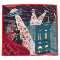 Foulard « Space Shopping Faubourg » d'Hermès