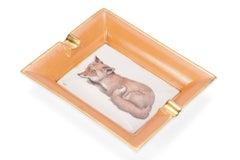 Cendrier en porcelaine Hermès « Fox Laying »