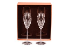 Hermès "Fanfare" Crystal Wine Glasses