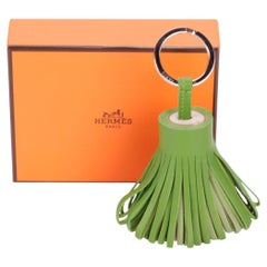 Hermès "Carmen Tassel Key Ring" Green