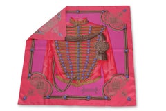 Hermès "Brandebourgs" Pink Scarf