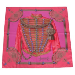 Hermès "Brandebourgs" Pink Scarf