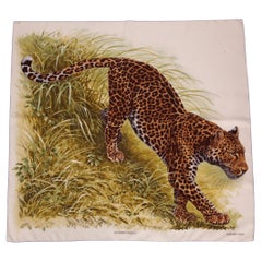 Hermès "Panthera Pardus" Silk Scarf