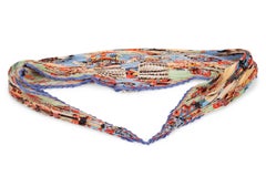Hermès "Kachinas" Pleated Silk Scarf