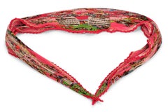 Hermès "Kachinas" Pleated Silk Scarf NIB