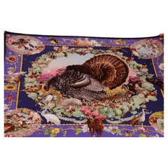 Hermès "Faune et Flore du Texas" Pleated