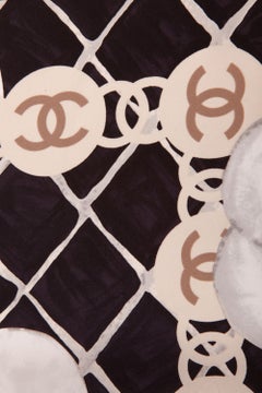 Sciarpa in seta Chanel "Camellia CC" NUOVA