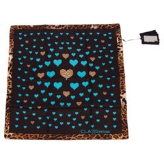 Robert Cavalli Class Heart Scarf New