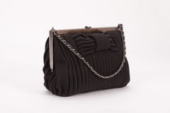 Chanel Jersey Bow Frame Clutch