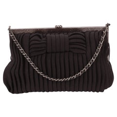 Chanel Jersey Bow Frame Clutch