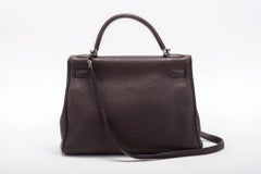 Hermes 32cm Bicolor Black Ebene Kelly Bag