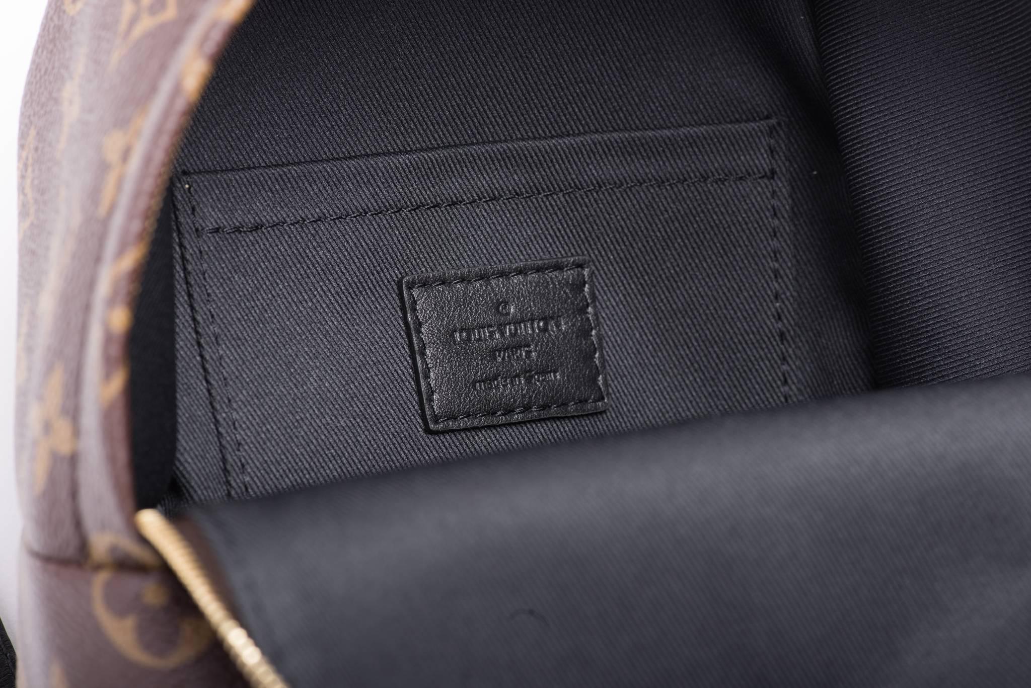 Black Louis Vuitton Palm Springs Mini Backpack