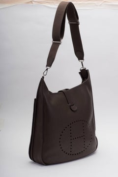 Hermes Maxi Evelyne Chocolate Brown Bag
