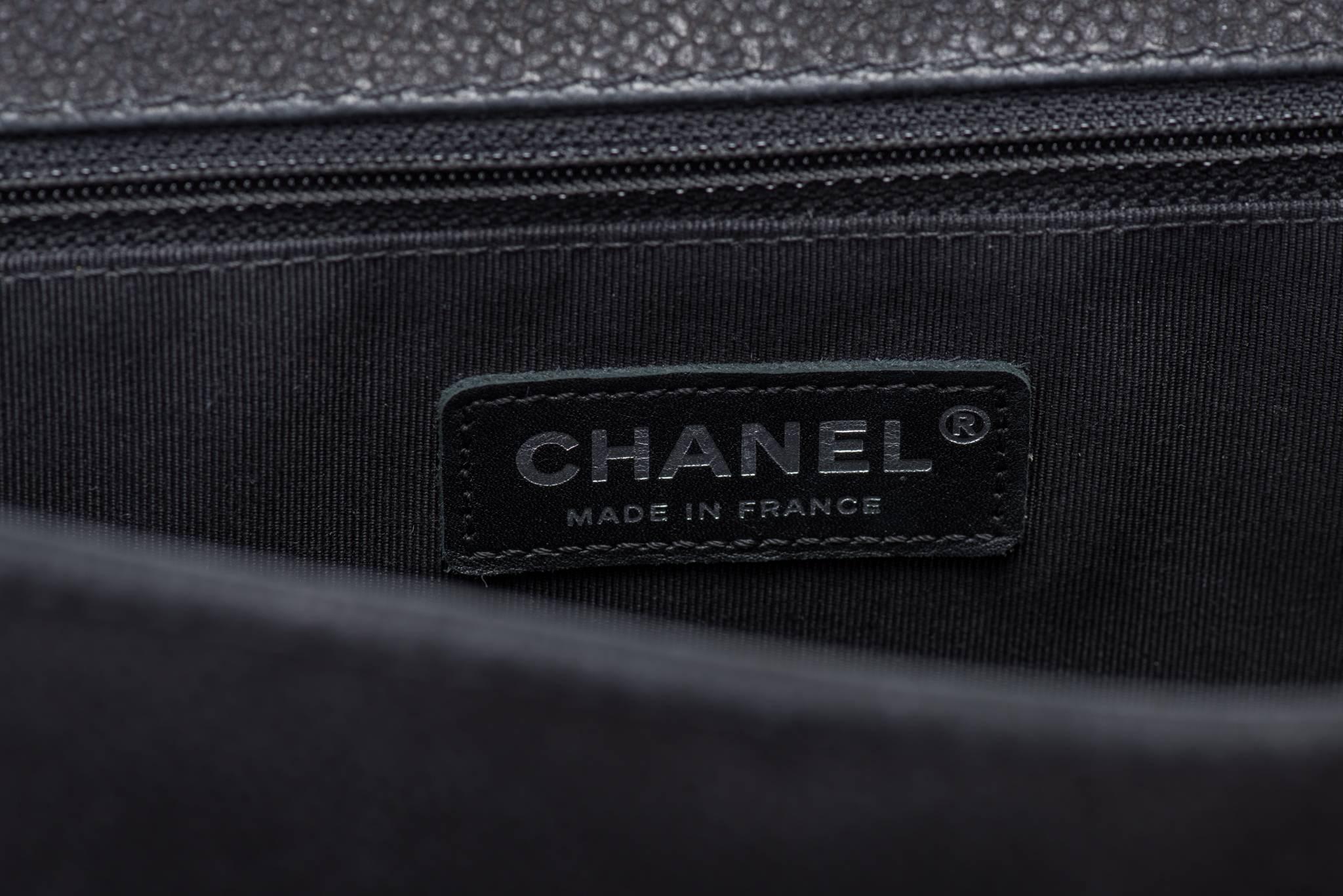 New in Box Chanel Matte Caviar Jumbo Boy Bag 3
