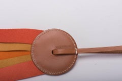 Hermès - Breloque en ruban orange paddock