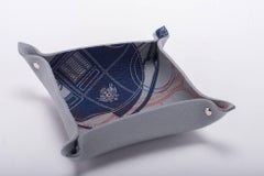 Panier décoratif en feutre gris Hermès, Neuf dans sa boîte