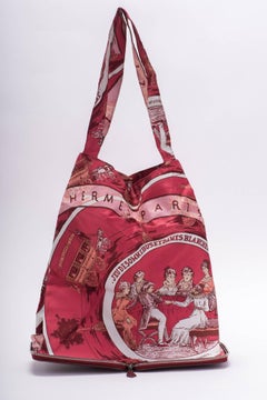 Hermes Burgundy Silky Pop Chevre Bag