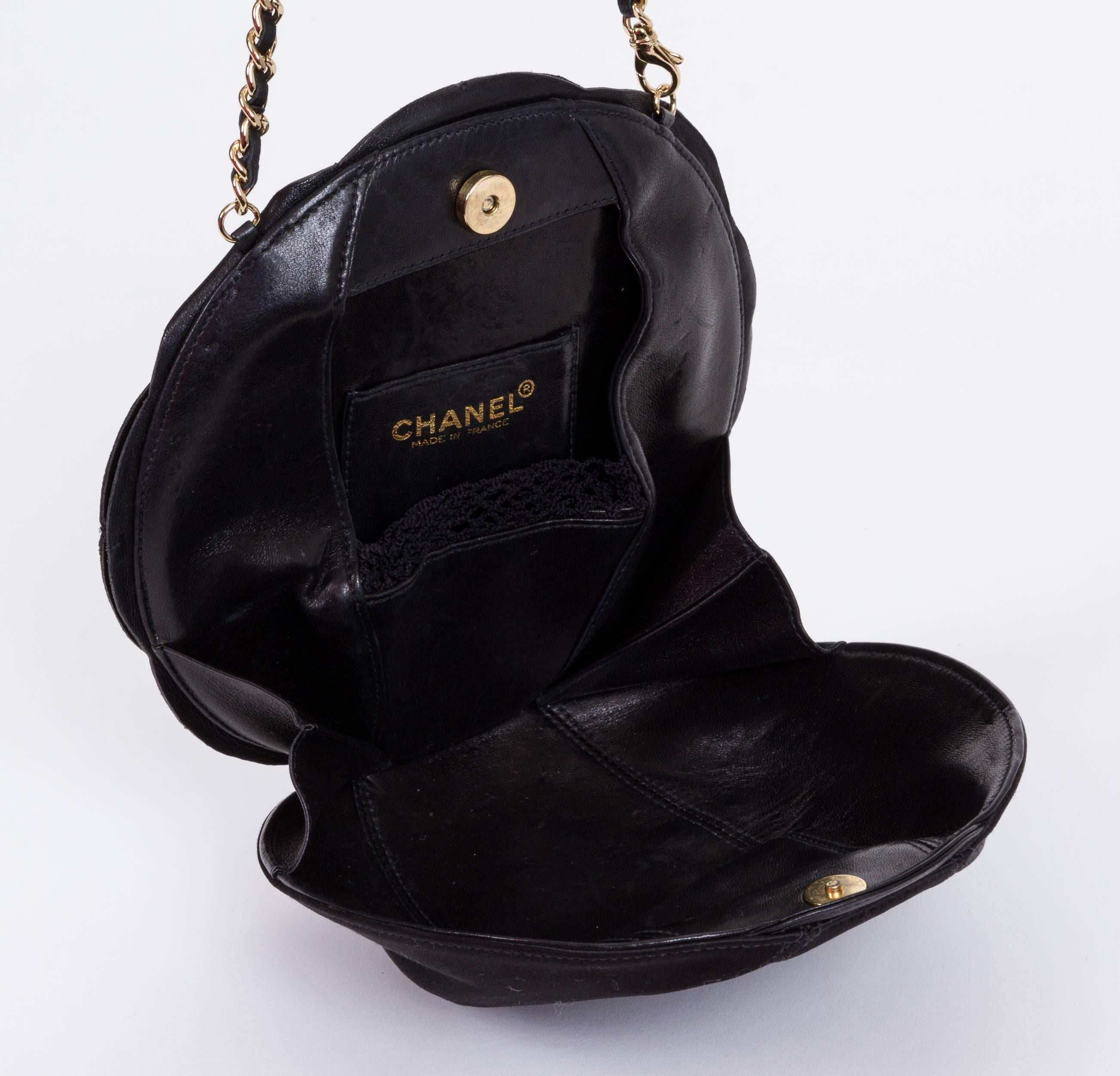 chanel flower purse