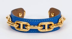Hermes Turquoise & Gold Chain Bracelet