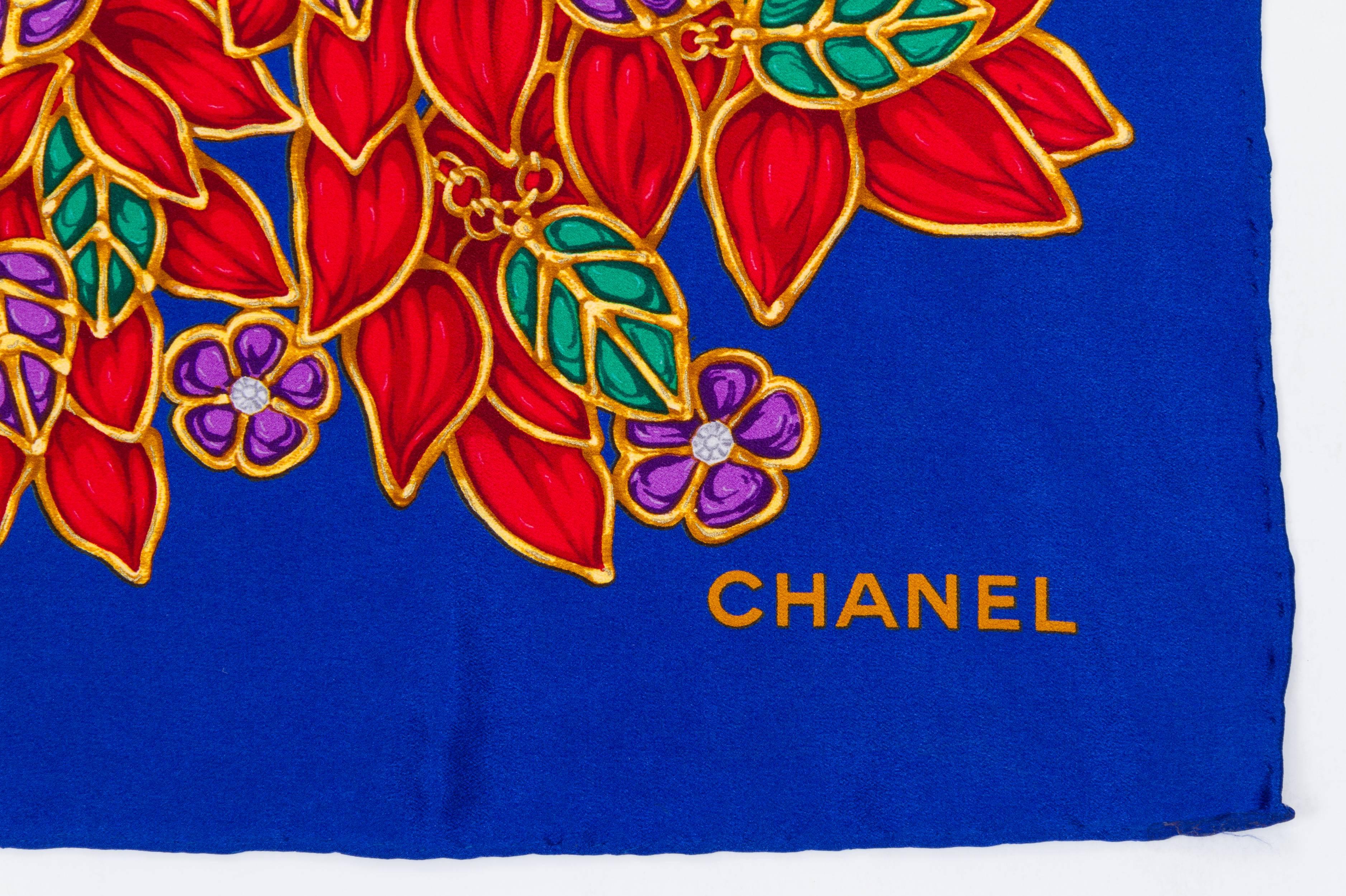 Chanel oversize mint condition silk 52