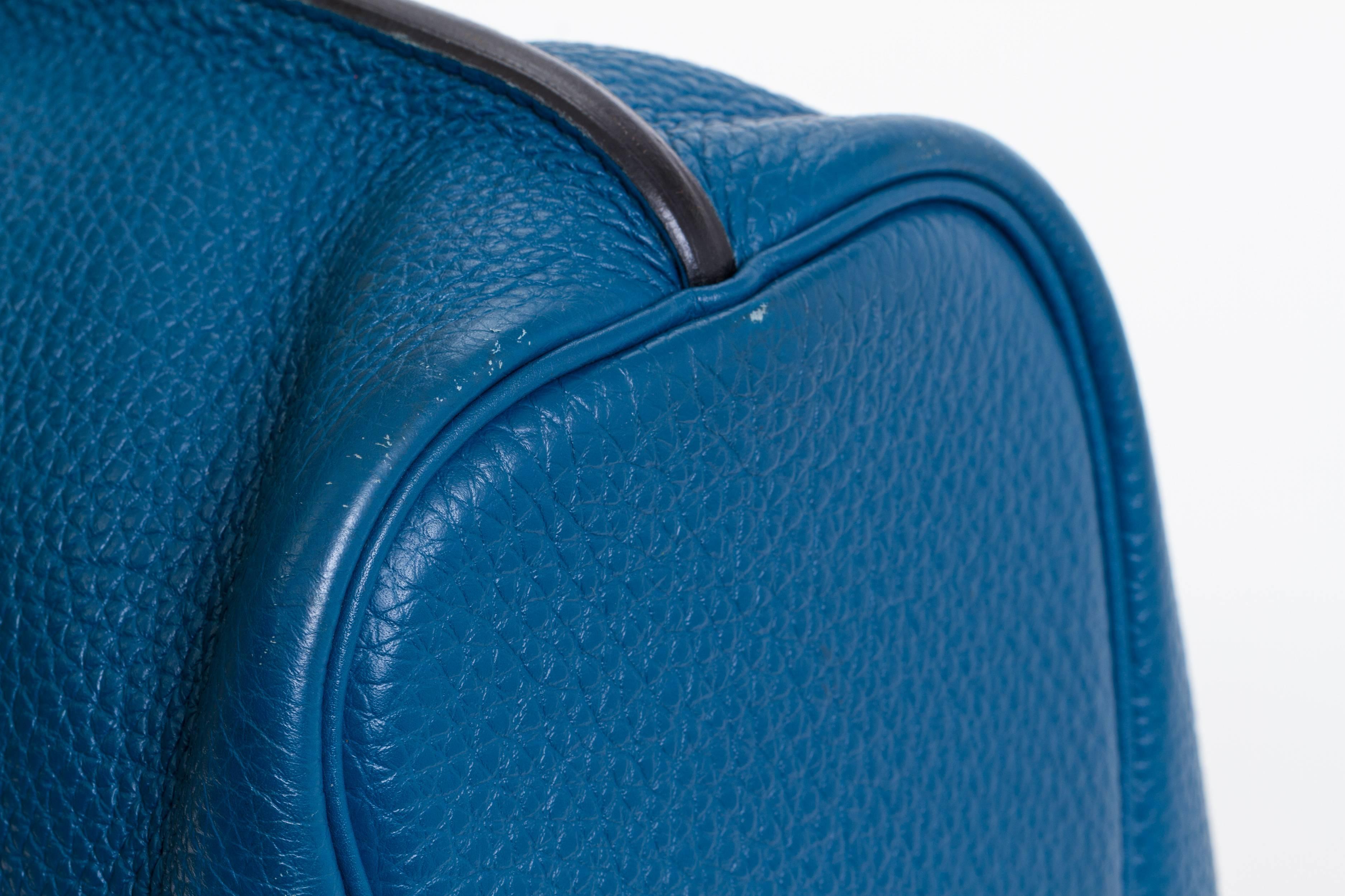 Women's or Men's Hermes Blue Izmir So Kelly Clemence Bag