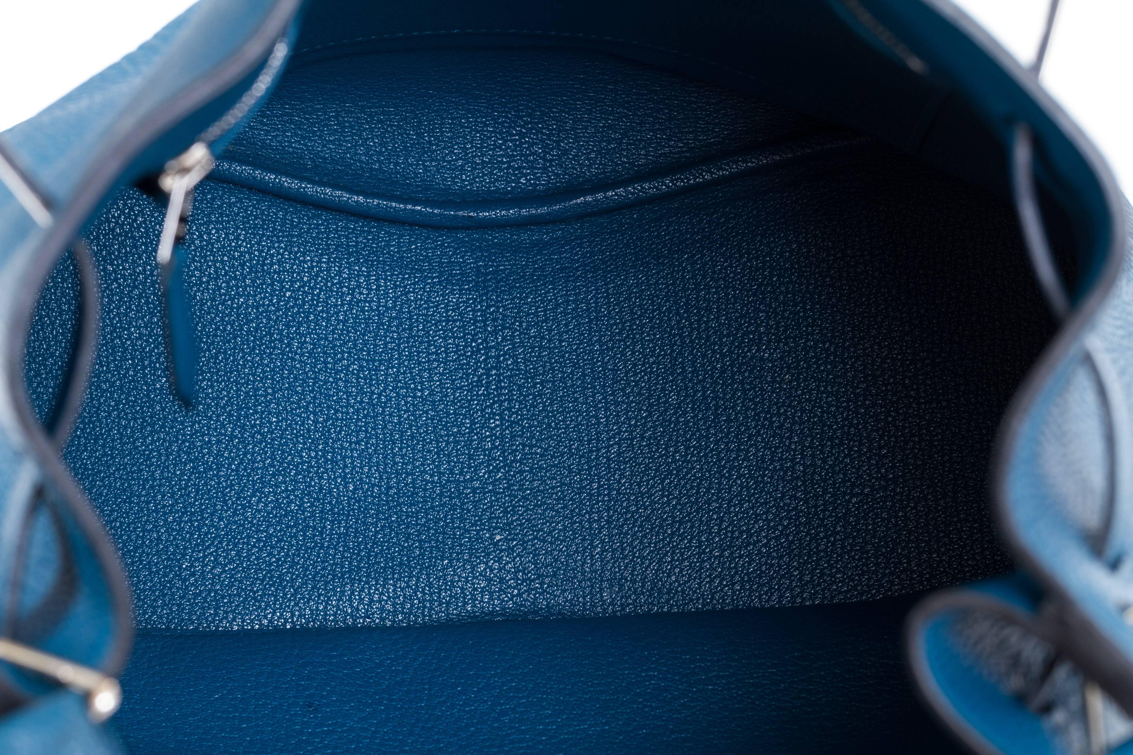 Hermes Blue Izmir So Kelly Clemence Bag 5