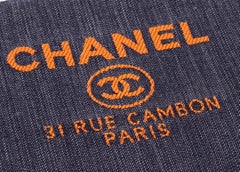 Chanel Medium Denim Zipped Clutch