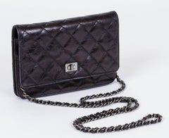 Chanel Reissue Black Wallet On A Chain