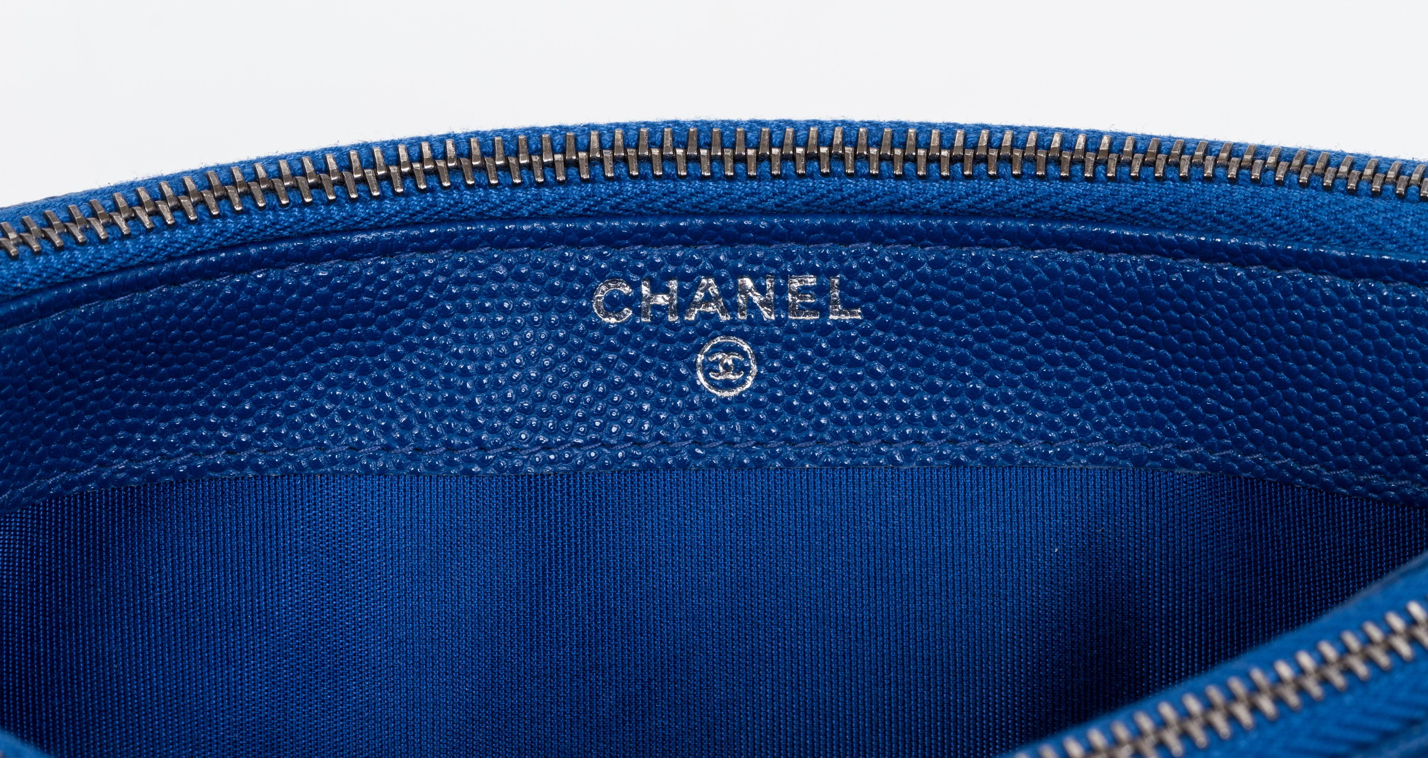 New Chanel  Blue Caviar Crossbody WOC Bag 5