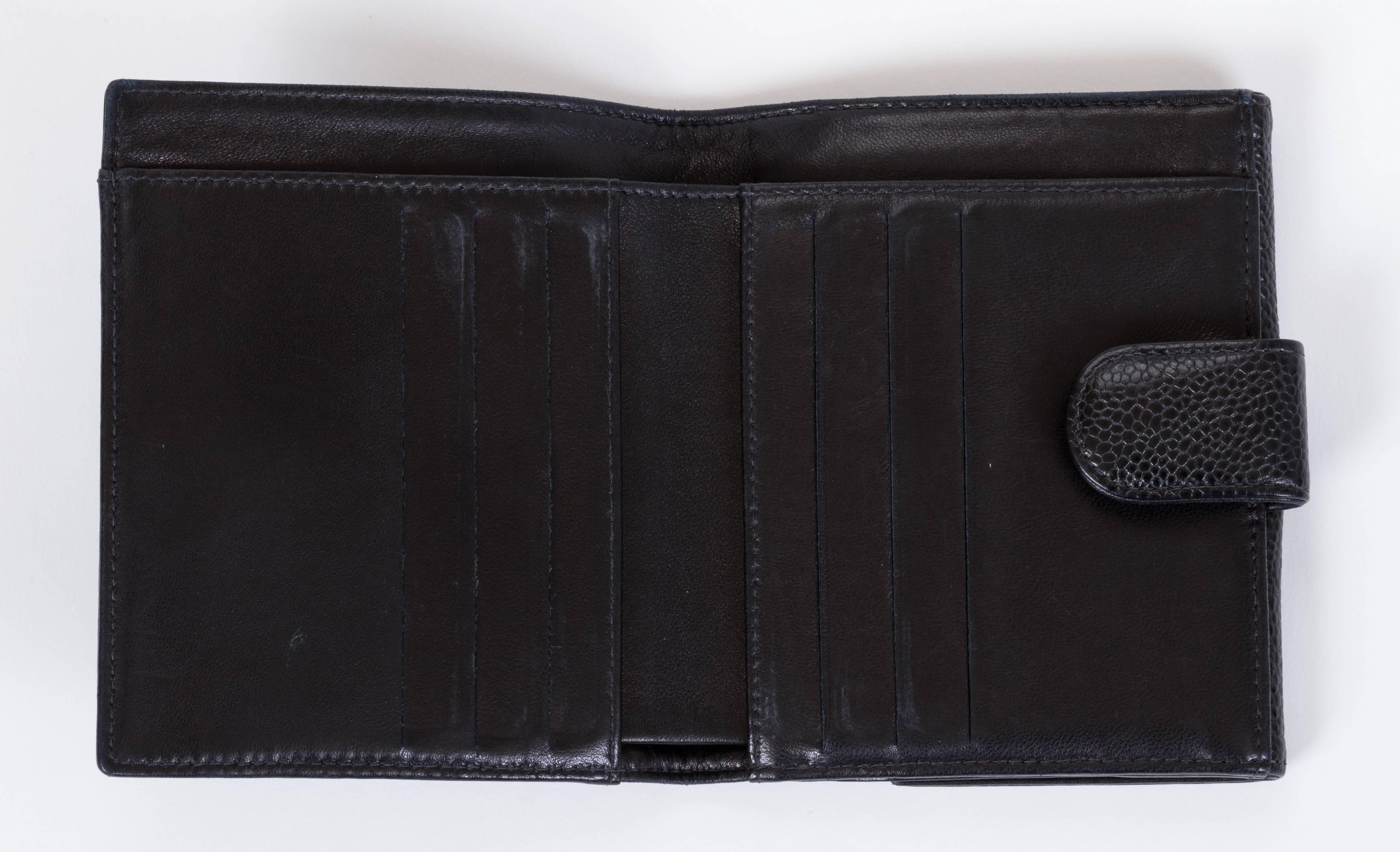 Chanel Black Caviar Bifold Wallet 2