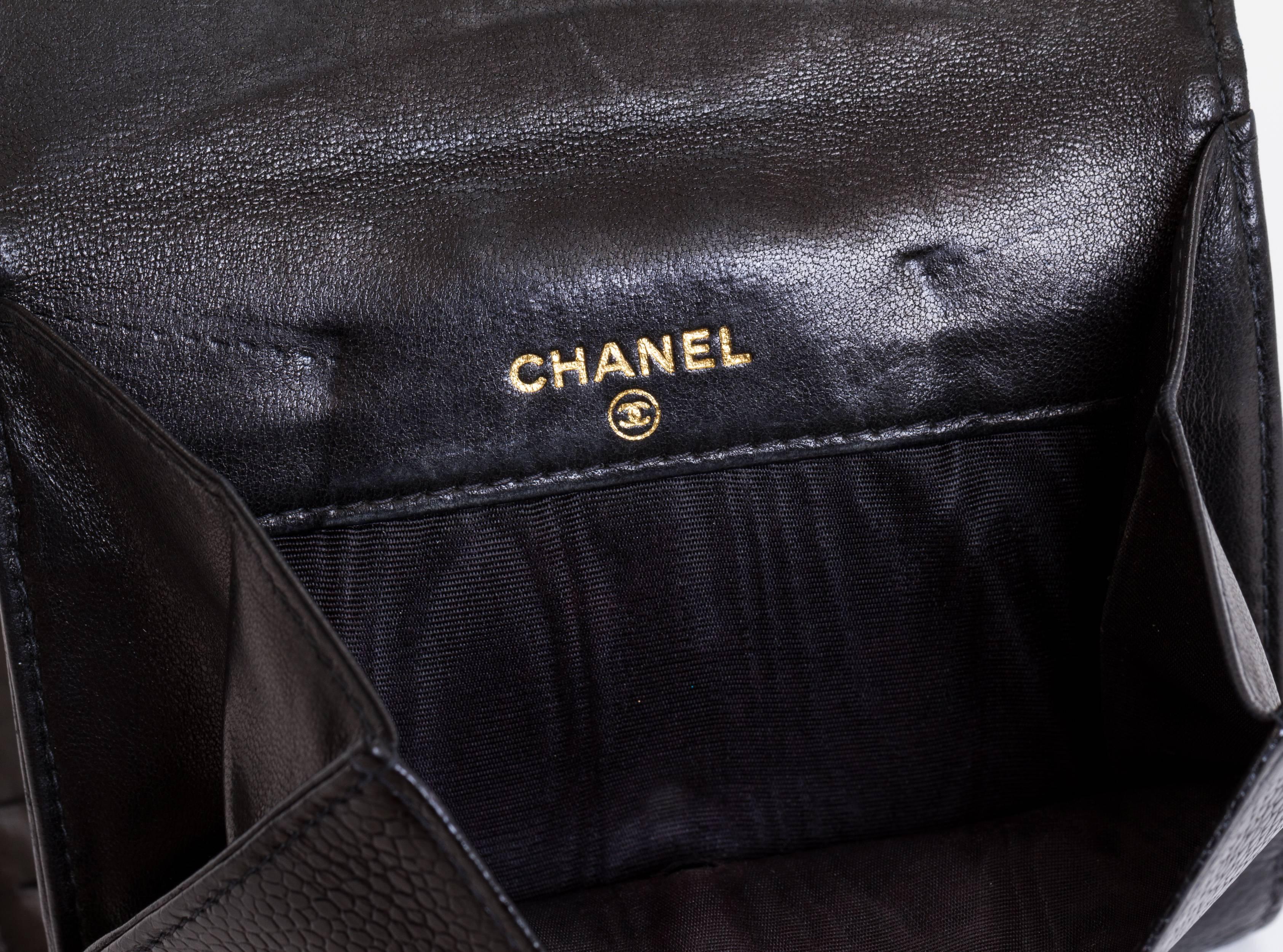Chanel Black Caviar Bifold Wallet 3