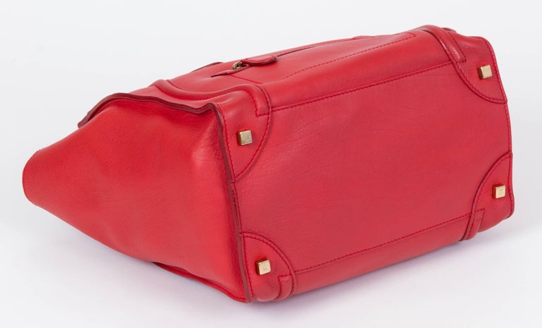 Celine Red Leather Mini Luggage Bag For Sale at 1stDibs | red celine bag, celine red bag, celine bag red Celine Red Leather Mini Luggage Bag For Sale At 1Stdibs | Red Celine Bag, Celine Red Bag, Celine Bag Red