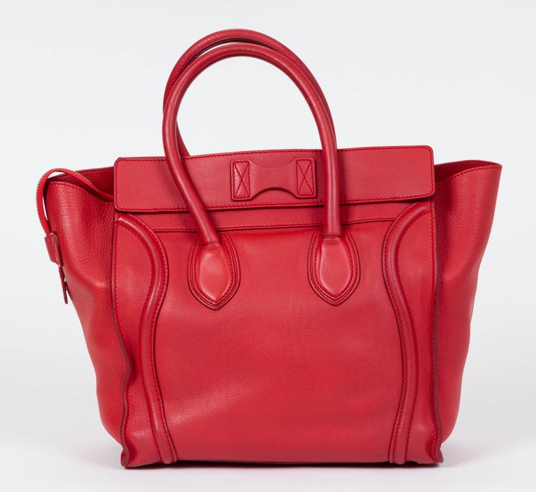 Celine Red Leather Mini Luggage Bag For Sale at 1stDibs | red celine bag, celine red bag, celine bag red Celine Red Leather Mini Luggage Bag For Sale At 1Stdibs | Red Celine Bag, Celine Red Bag, Celine Bag Red