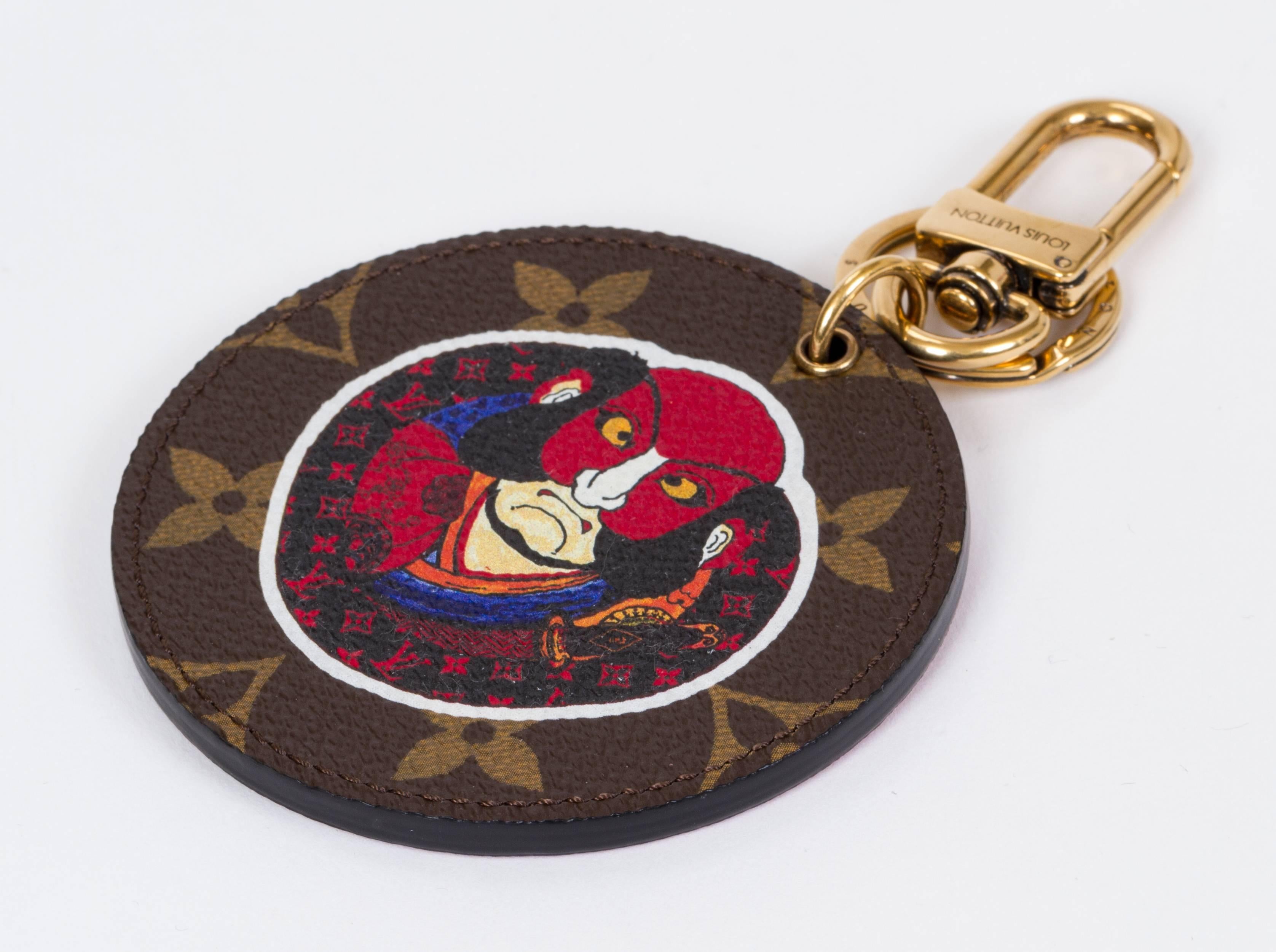 Black New Vuitton Kabuki Sold Out Keychain