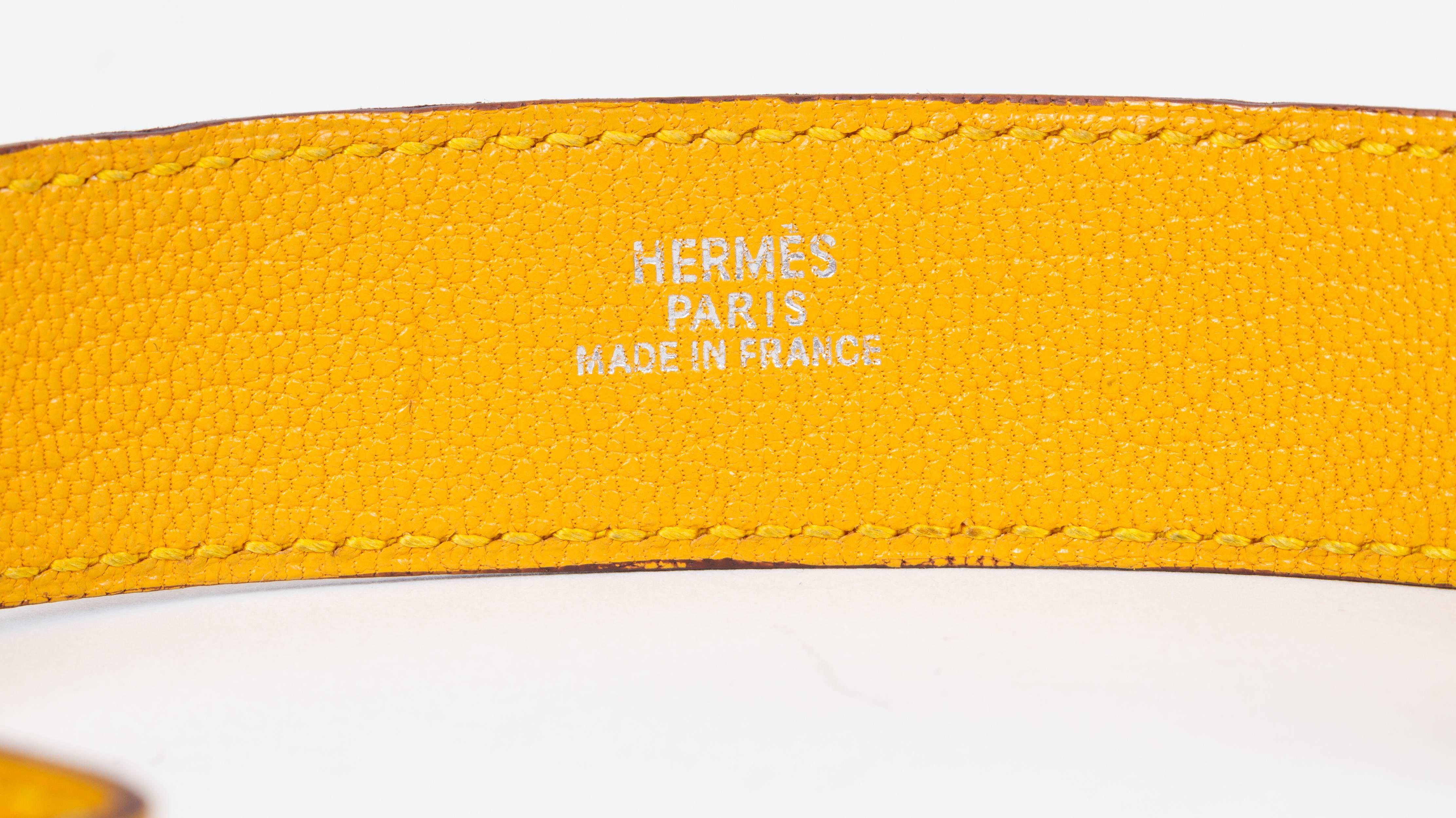 hermes yellow bracelet